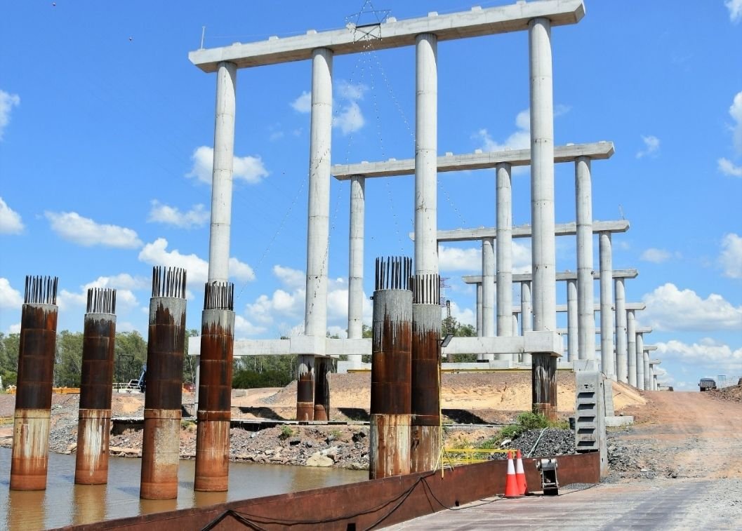 Puente Héroes del Chaco con más de 45 de avance Paraguay Fluvial