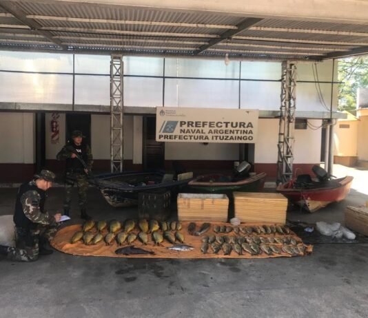 Detienen a seis Paraguayos en Ituzaingó por pesca ilegal