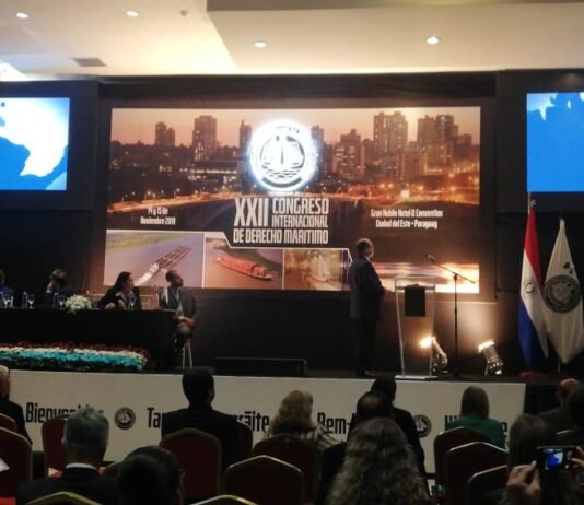 Transposición de la presa de Itaipú es el tema central en el XXII congreso de derecho marítimo