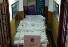Montevideo: La mayor incautación de cocaína de la historia Uruguaya, más de 4.400 kilos en 4 contenedores