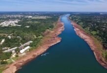 Bajo caudal de los ríos Yguazú y Paraná se debe a la falta de lluvias
