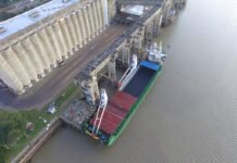 A dos meses de iniciado el dragado, el Puerto Santa Fe reactiva la operatoria fluvial con un embarque de 2100 toneladas