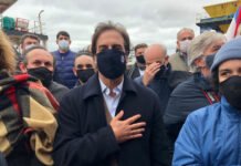 Presidente Uruguayo Lacalle Pou inauguró el buque GF Paysandú de Guaran Feeder