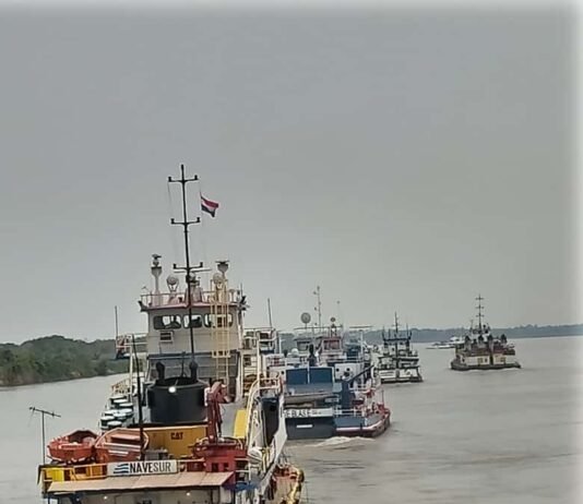 Buques y barcazas dejan de transportar entre el 30% y 40% de su capacidad de carga y algunas van al amarre por 90 días