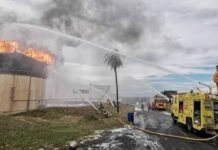 Peritos continúan evaluando cuál fue la causa real del incendio de un tanque en Planta de PETROPAR