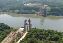 CONCLUYÓ SEGUNDO TRAMO DEL TABLERO DEL PUENTE DE LA INTEGRACIÓN EN EL LADO PARAGUAYO
