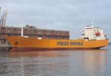 El Buque «INDIGO I» de bandera Panameña zarpó con carga Uruguaya con destino a Baltimore