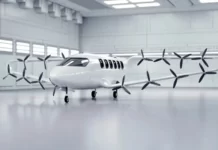 Craft muestra su tecnología de aviones eléctricos VTOL con alas en forma de diamante soplado