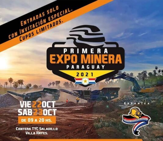 Primera edición de la EXPO MINERA PARAGUAY será del 22 al 23 de Octubre