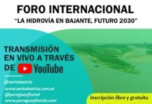Un Foro Internacional analizará el futuro de la Hidrovía Paraguay- Paraná
