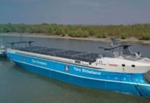 El primer portacontenedores autónomo cero emisiones del mundo completa su viaje inaugural