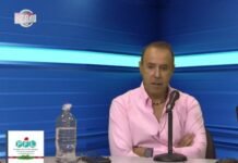 Fuerte y Claro: Sector empresarial apuesta al desarrollo de la Marina Mercante Paraguaya, solo falta que el estado haga su parte Gabriel Kaklouk, Director de Independencia Shipping Lines, en los estudios de Radio Primero de Marzo, Paraguay Fluvial