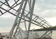 Cae torre de alta tensión e interrumpe navegación en Asunción