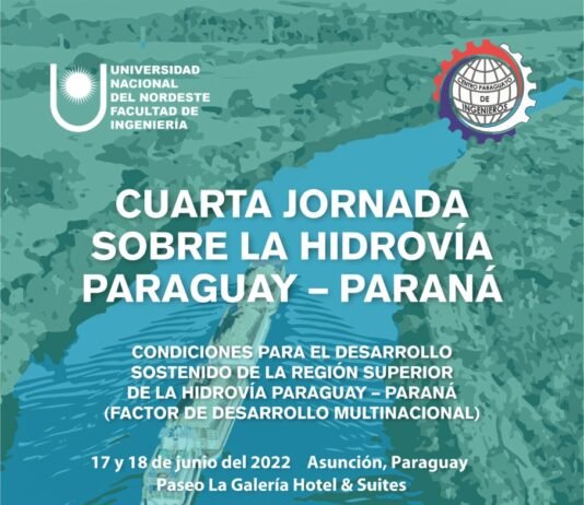 Cuarta Jornada sobre la Hidrovia Paraguay-Paraná será en Paseo La Galería