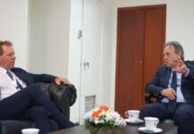 Sub Secretario de Puertos y vías Navegables y Ministro de Relaciones Exteriores evalúan medidas conjuntas en busca de mejorar la navegabilidad de los ríos