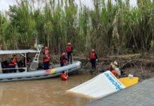 Rescatan a cinco personas en el río Amazonas, tras el naufragio de su embarcación