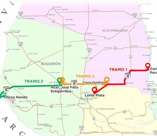 Paraguay conectado al mundo: en marcha licitación del tercer tramo de la ruta Bioceánica