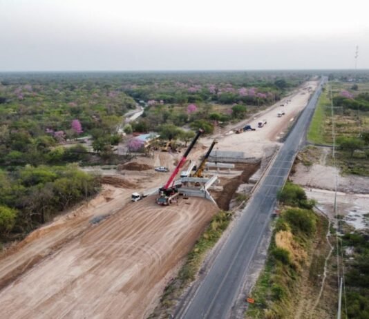 Obras de la Transchaco avanzan casi un 80%