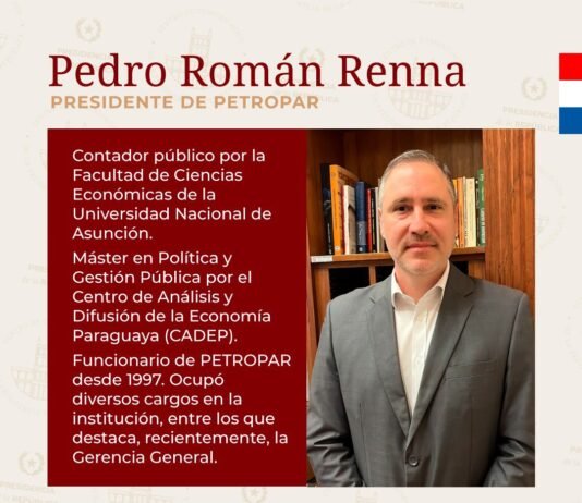 Ejecutivo designa a nuevo presidente de Petropar