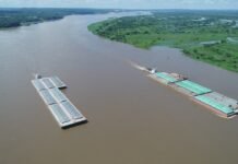 Río Paraguay descendió 1 metro y 32 centimetros en 60 días