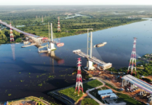 Puente Héroes del Chaco: las obras continúan ejecutándose sin pausas