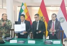 Paraguay y Bolivia acuerdan cooperación para lucha contra el narcotráfico en la frontera