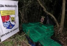 SENAD y ARMADA logran incautar 440 kilos de marihuana en el río Paraná
