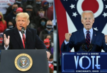 Biden y Trump, empatados de cara a las presidenciales del 2024 en EEUU, según una encuesta