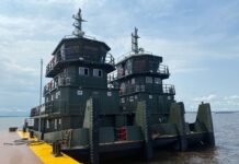 El Ejército Brasileño incorporó dos remolcadores de empuje para transporte logístico en la Amazonía