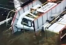 El Remolcador «URANO» se hundió en el muelle de T6, en Argentina