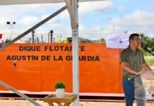 Paraguay inaugura nuevo dique flotante para atender alta demanda del sector Naviero