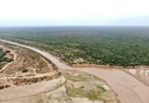 Aguas del Pilcomayo llegaron a la zona del fortín General Díaz, en Presidente Hayes