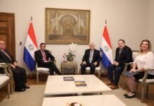 Canciller recibe a directivos de la Cámara de Comercio Paraguayo Americana