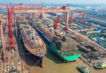 China mantiene su liderazgo en la construcción naval