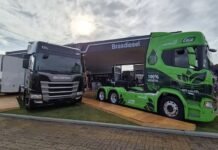 Scania presenta el 460R 6×2 propulsado 100% por biodiésel