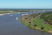 Grave congestión en la hidrovía Paraguay – Paraná: más de 500 embarcaciones varadas