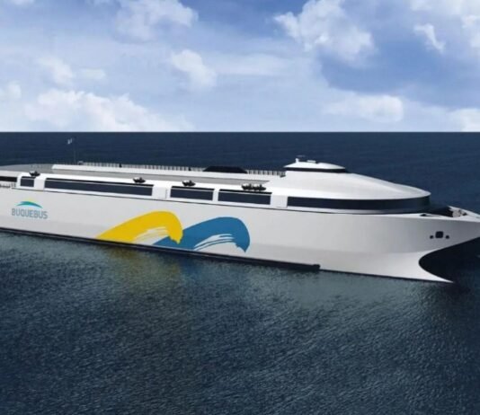 Buquebus presentó en Colonia los avances del “China Zorrilla”, el mayor ferry 100% eléctrico del mundo