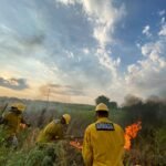 Incendio en la Isla San Francisco moviliza a equipos de respuesta en el río Paraguay