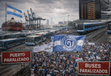Argentina paraliza su transporte y puertos en nueva jornada de conflicto laboral contra la reforma impulsada por Milei