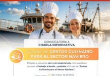CAFYM impulsa una nueva oportunidad para ingresar al sector naviero: convocatoria abierta para hombres y mujeres interesados en la cocina a bordo
