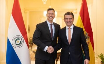 Peña y Paz ratifican una agenda común para impulsar la Hidrovía, el Corredor Bioceánico y la integración regional