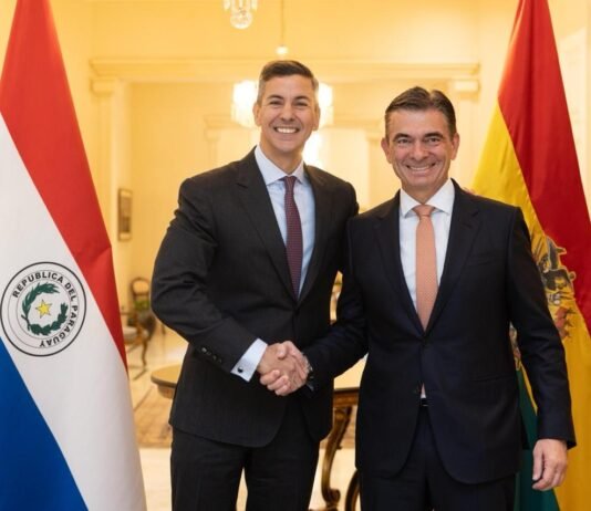 Peña y Paz ratifican una agenda común para impulsar la Hidrovía, el Corredor Bioceánico y la integración regional
