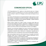 L.P.G. Emprendimientos S.A. expresa su profundo pesar y reafirma su colaboración tras el trágico accidente en el río Paraguay